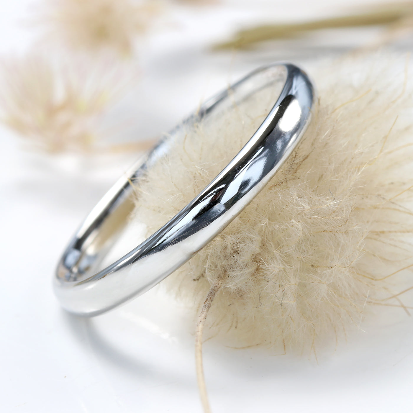 3mm Platinum Comfort or Court Shape Wedding Ring – Size O 1/2 (Resize G – P)