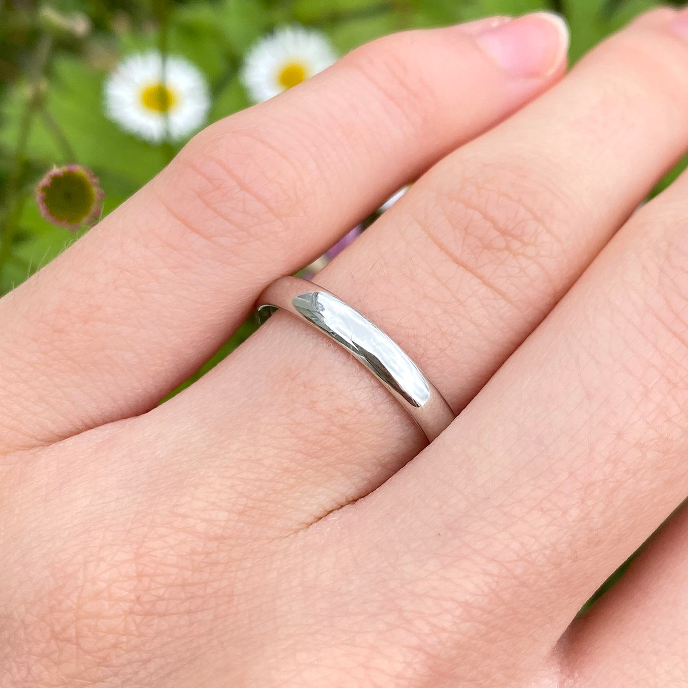 3mm Platinum Comfort or Court Shape Wedding Ring – Size O 1/2 (Resize G – P)