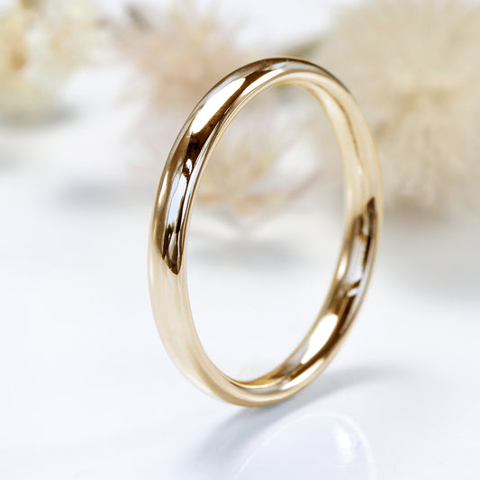 18ct Rose Gold 3mm Comfort Fit / Court Wedding Ring