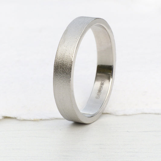 4mm flat wedding ring