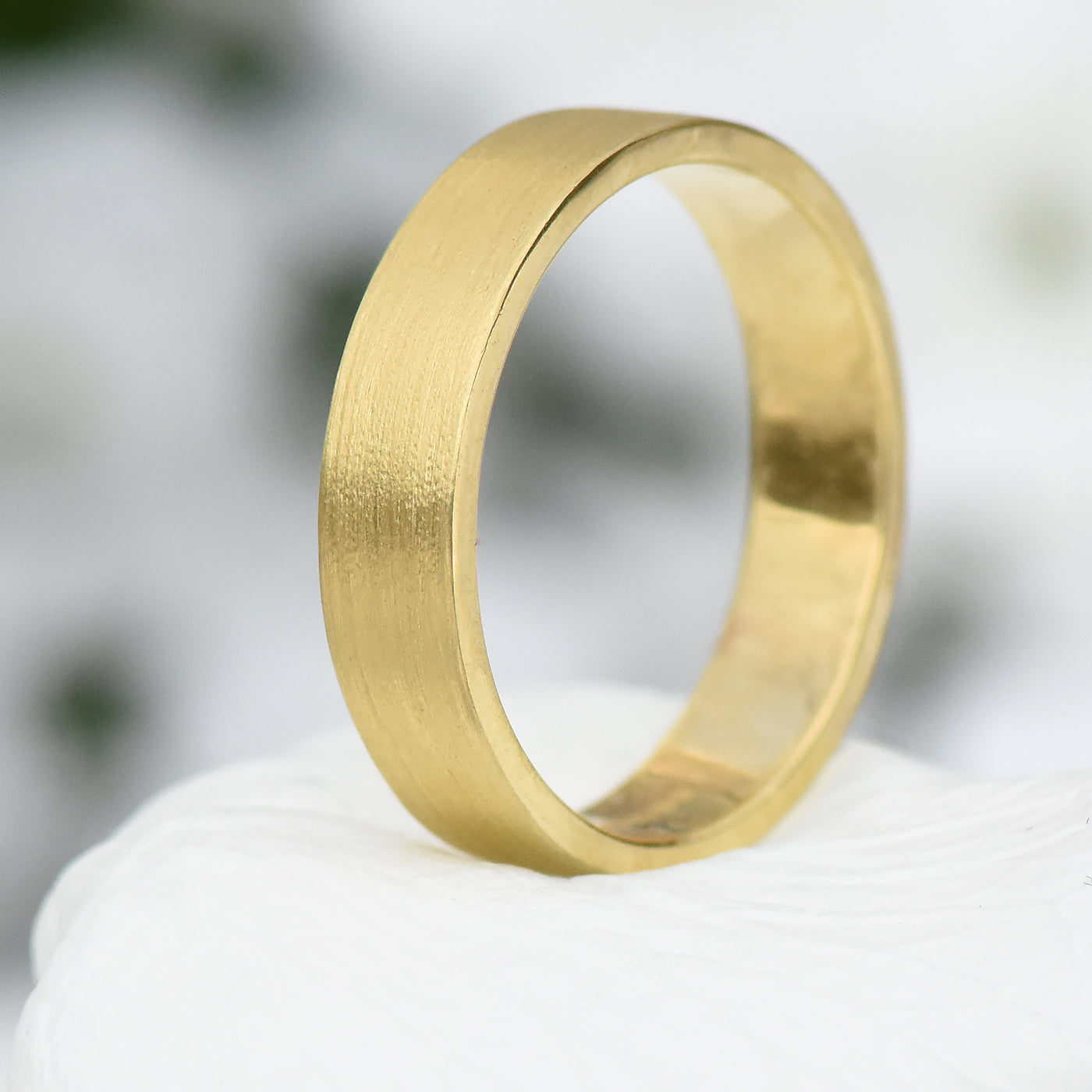 5mm flat profile wedding ring