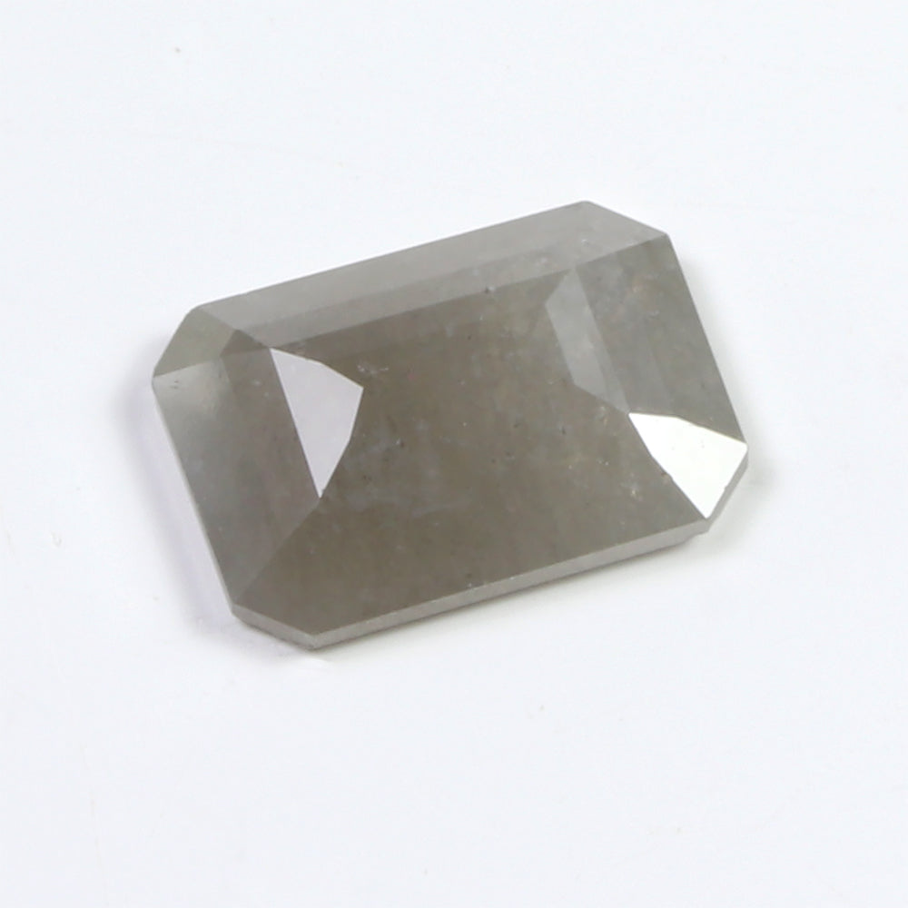Large Emerald Cut Grey Diamond, 1.61ct DI027