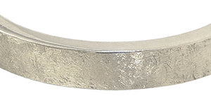 Platinum 3mm Flat Urban Wedding Ring