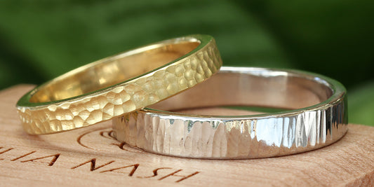 Lilia Nash Hammered Wedding Rings