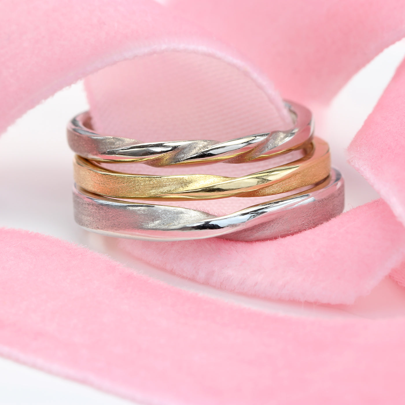 Ribbon Twist Wedding Rings – Lilia Nash Jewellery