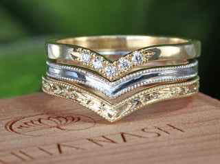 Wishbone Wedding RIngs
