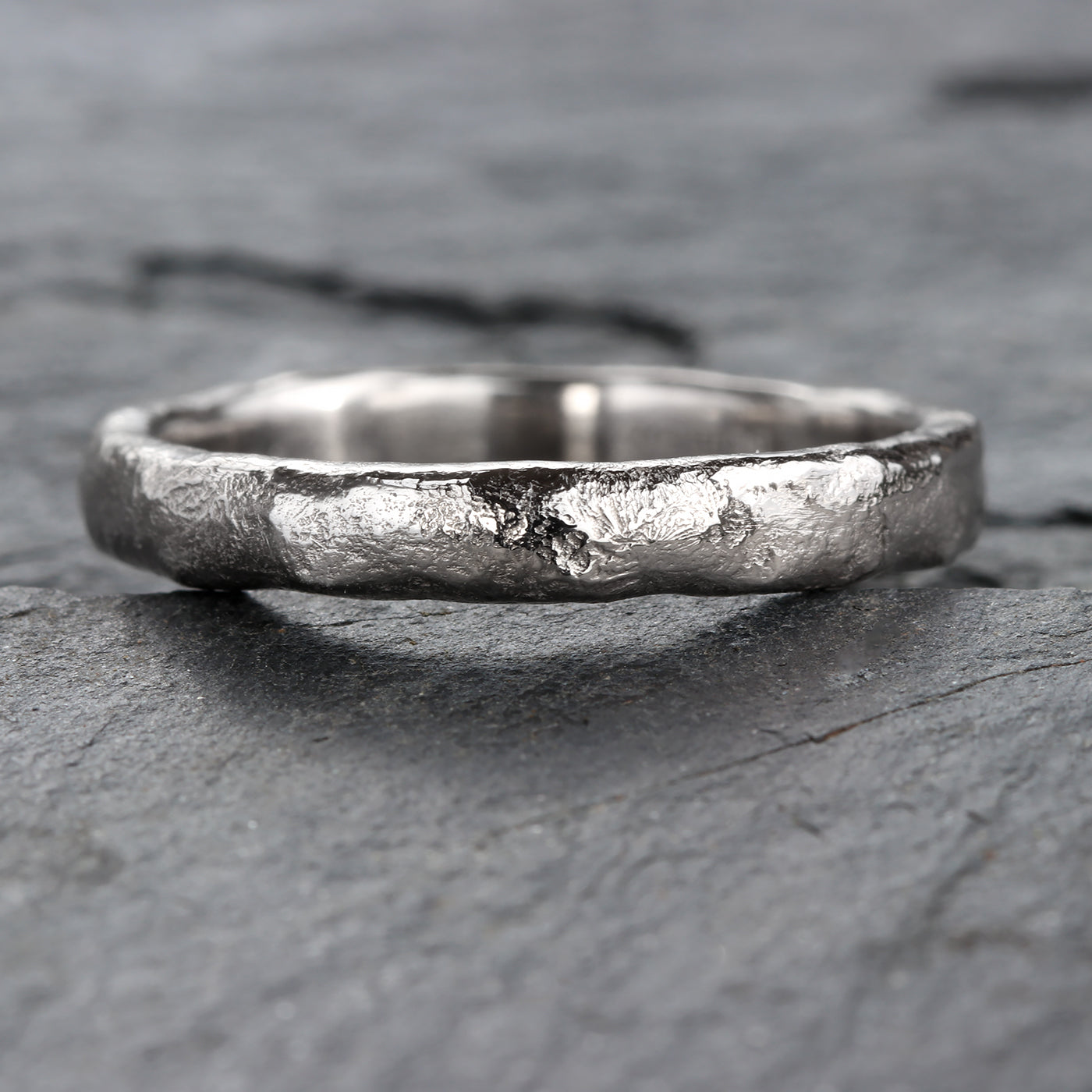 Platinum 3mm Magma Wedding Ring – Lilia Nash Jewellery