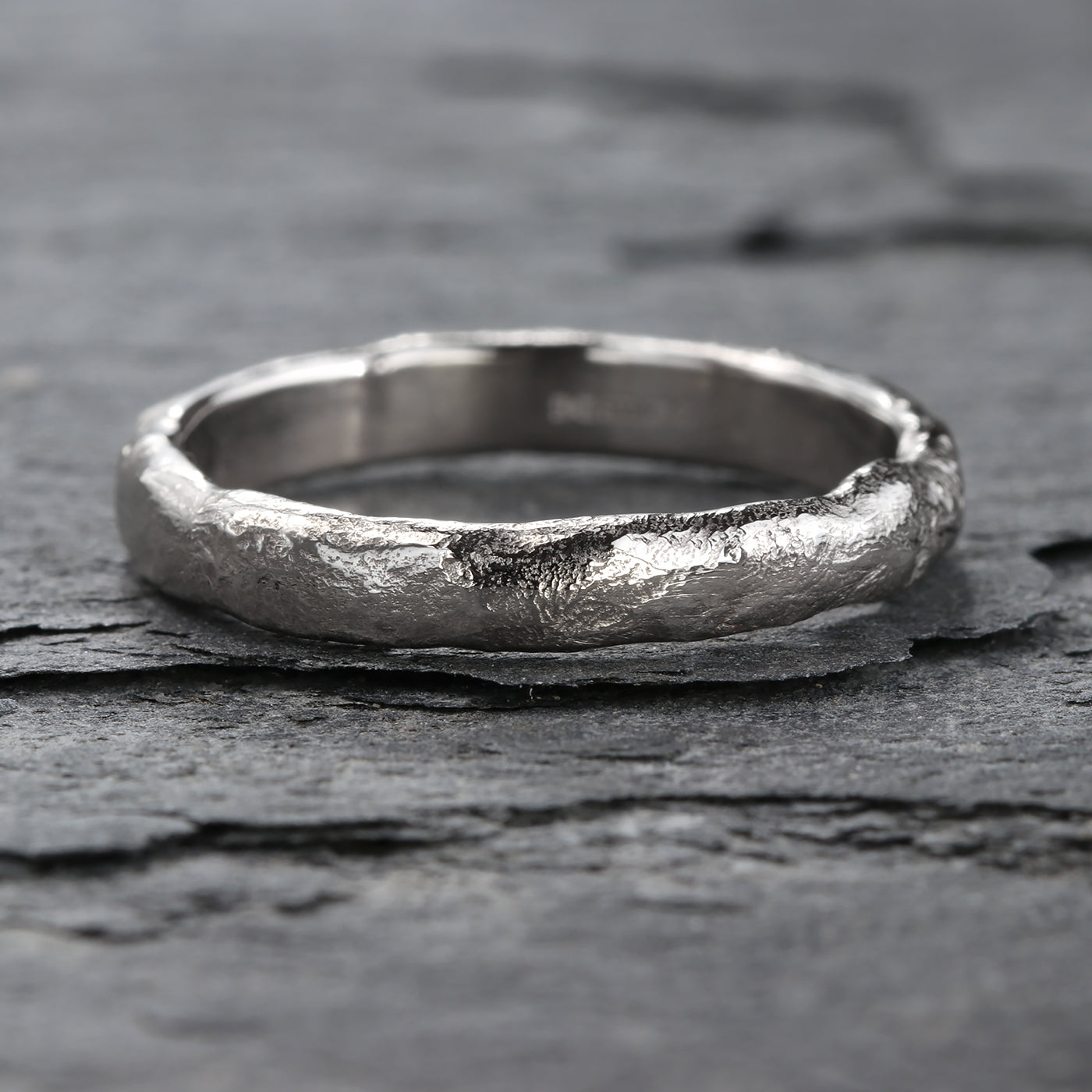 Platinum 3mm Mineral Wedding Ring
