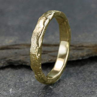 18ct Gold 3mm Mineral Wedding Ring