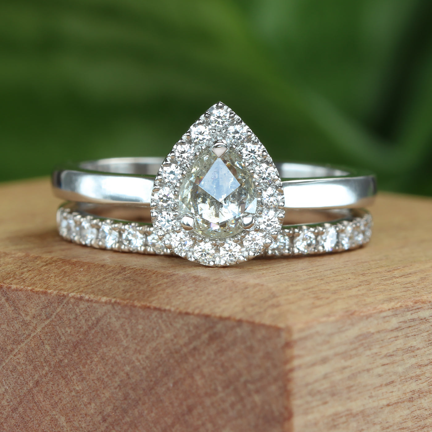 Platinum 15 Pavé Diamond Wedding Ring