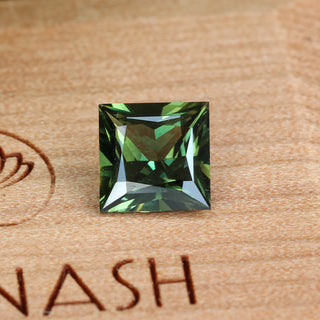 Fair Trade Princess Cut Green Sapphire - 6.2mm 1.30ct  SASQ24001