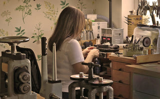Lilia Nash's ring making workshop in Cornwall.