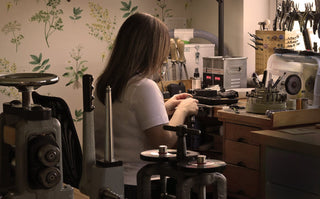 Jewellery designer Lilia Nash, making engagement and wedding rings in her studio in Cornwall