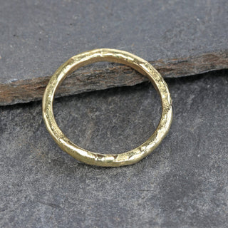 18ct Gold 2mm Mineral Wedding Ring
