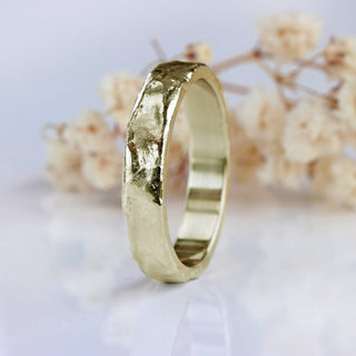 18ct Gold 4mm Mineral Wedding Ring