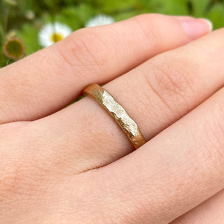 18ct Rose Gold 3mm Mineral Wedding Ring