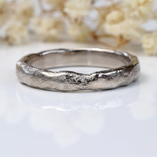 3mm Mineral Wedding Ring in 18ct White Gold – Size L