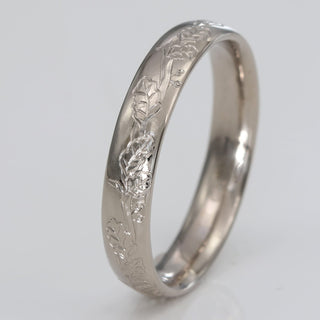 4mm 18ct White Gold Comfort Fit Wedding Ring - Size Q