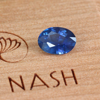 Oval Blue Sapphire, Antique/Recycled and Recut - 6.90  x 5.03mm 0.86ct  SAOV24006