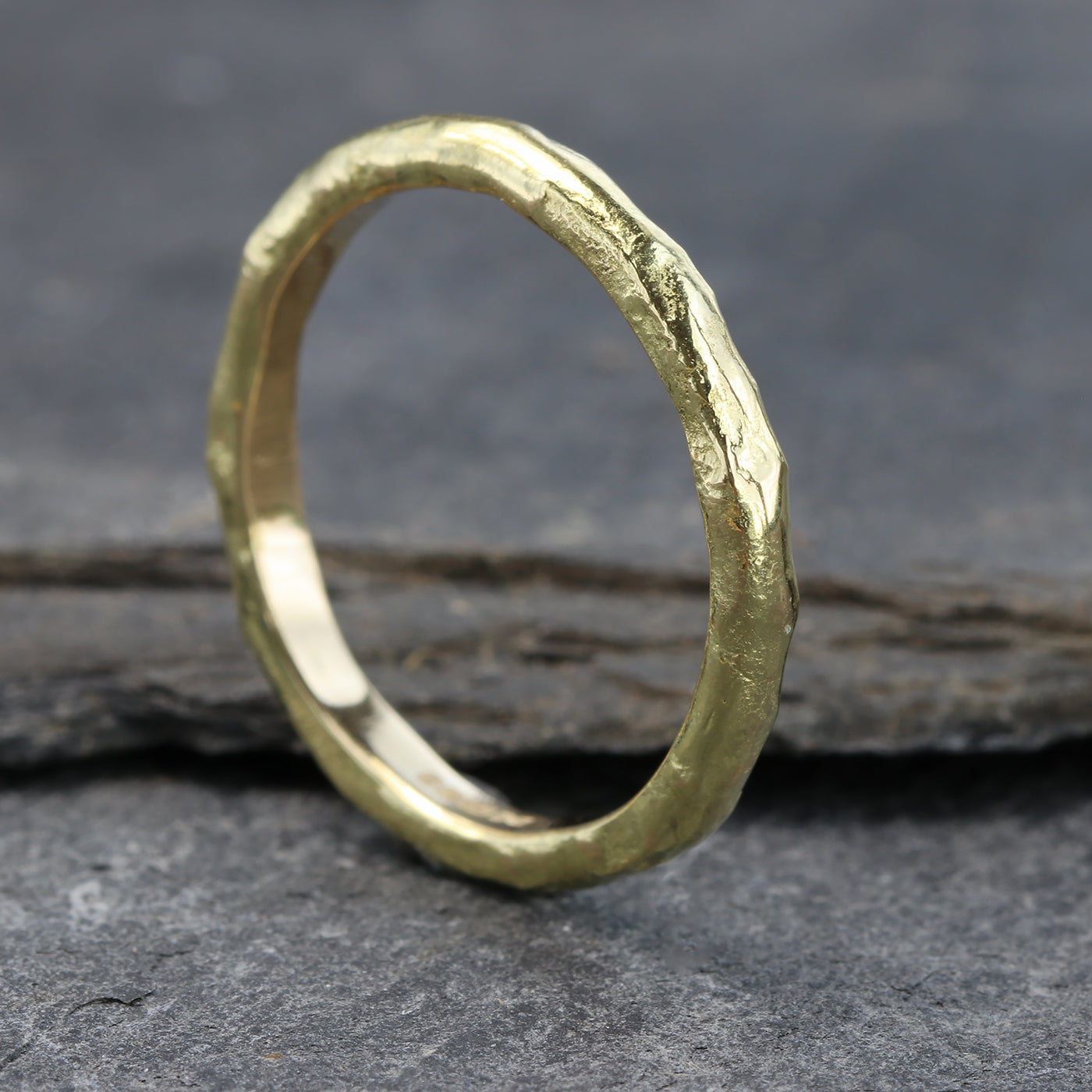 2mm Mineral Wedding Ring in 18ct Gold – Size L 1/2 (resize G to M)