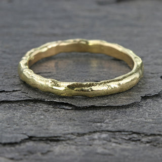 18ct Gold 2mm Mineral Wedding Ring