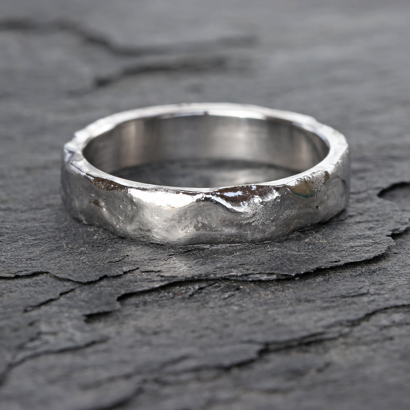 Platinum 4mm Mineral Wedding Ring