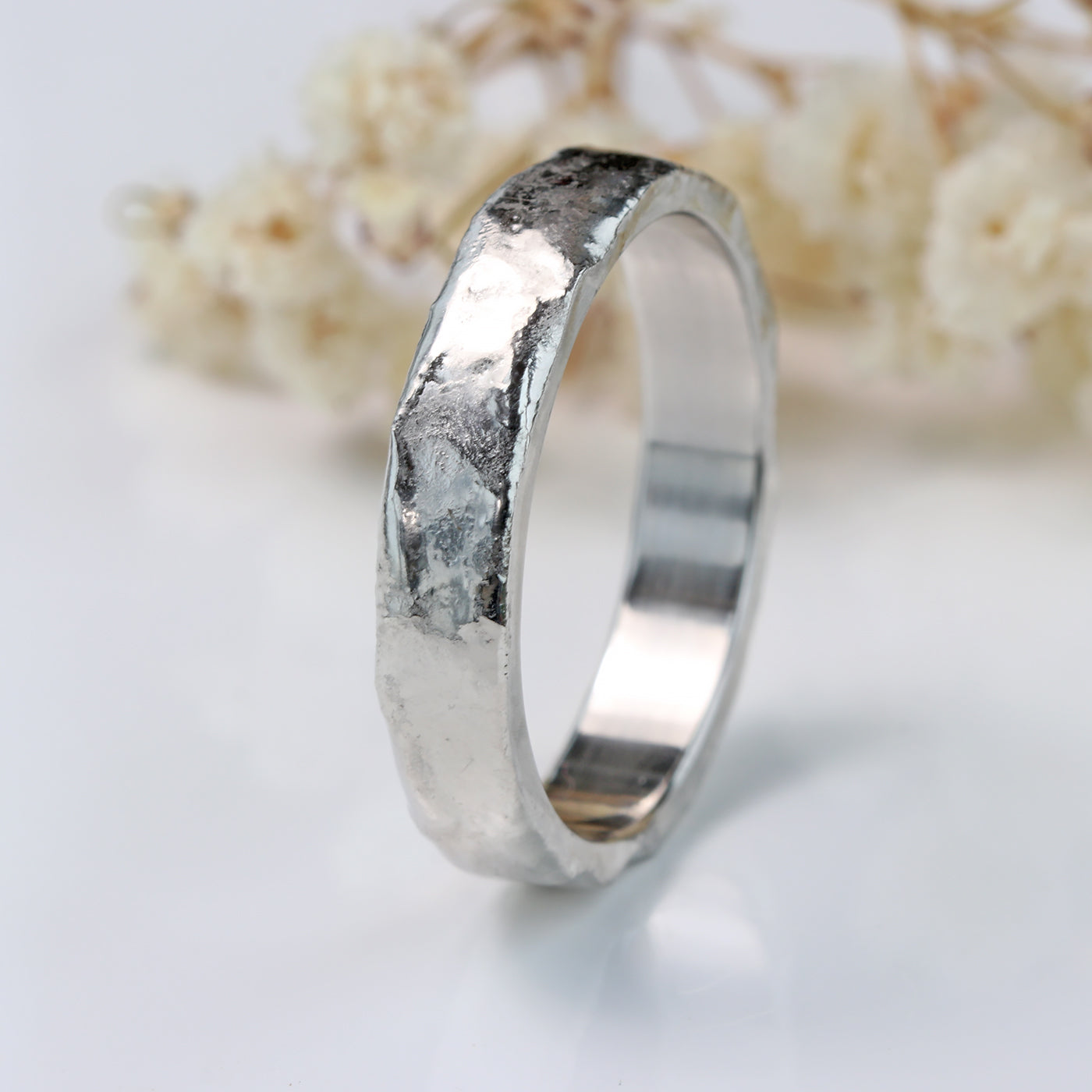 4mm Mineral Wedding Ring in 950 Platinum – Size P (resize up to G to P 1/2)