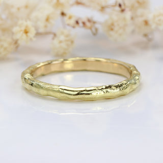 18ct Gold 2mm Mineral Wedding Ring