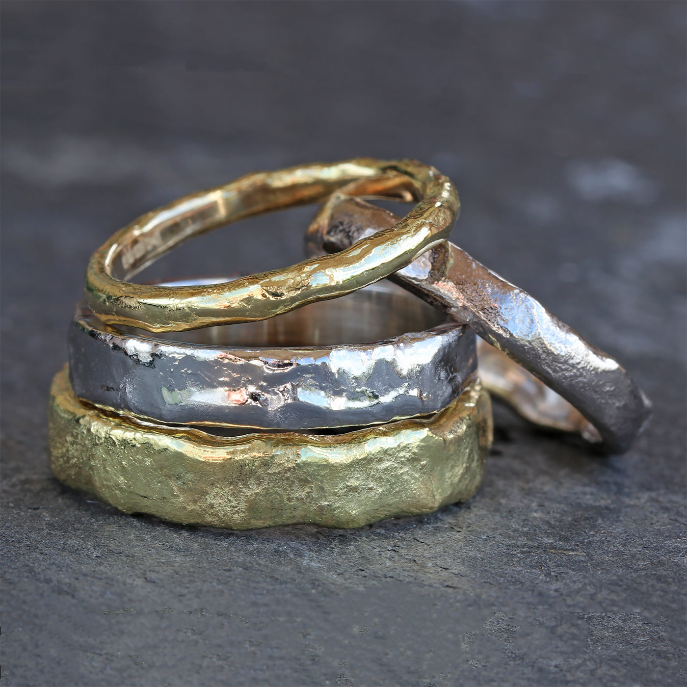 Platinum 2mm Mineral Wedding Ring