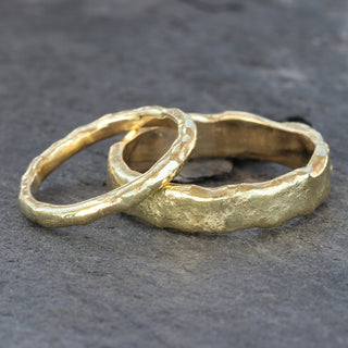 2mm Mineral Wedding Ring in 18ct Gold – Size L 1/2