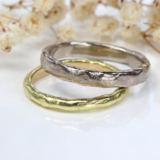 18ct White Gold 3mm Mineral Wedding Ring