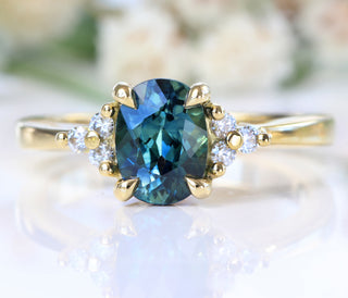 Fair Trade Oval Parti Sapphire - 7.12 x 5.23mm 1.02ct  SAOV24009