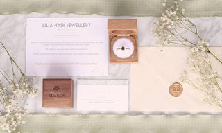 Banner showing ring boxes and items supplied with an order
