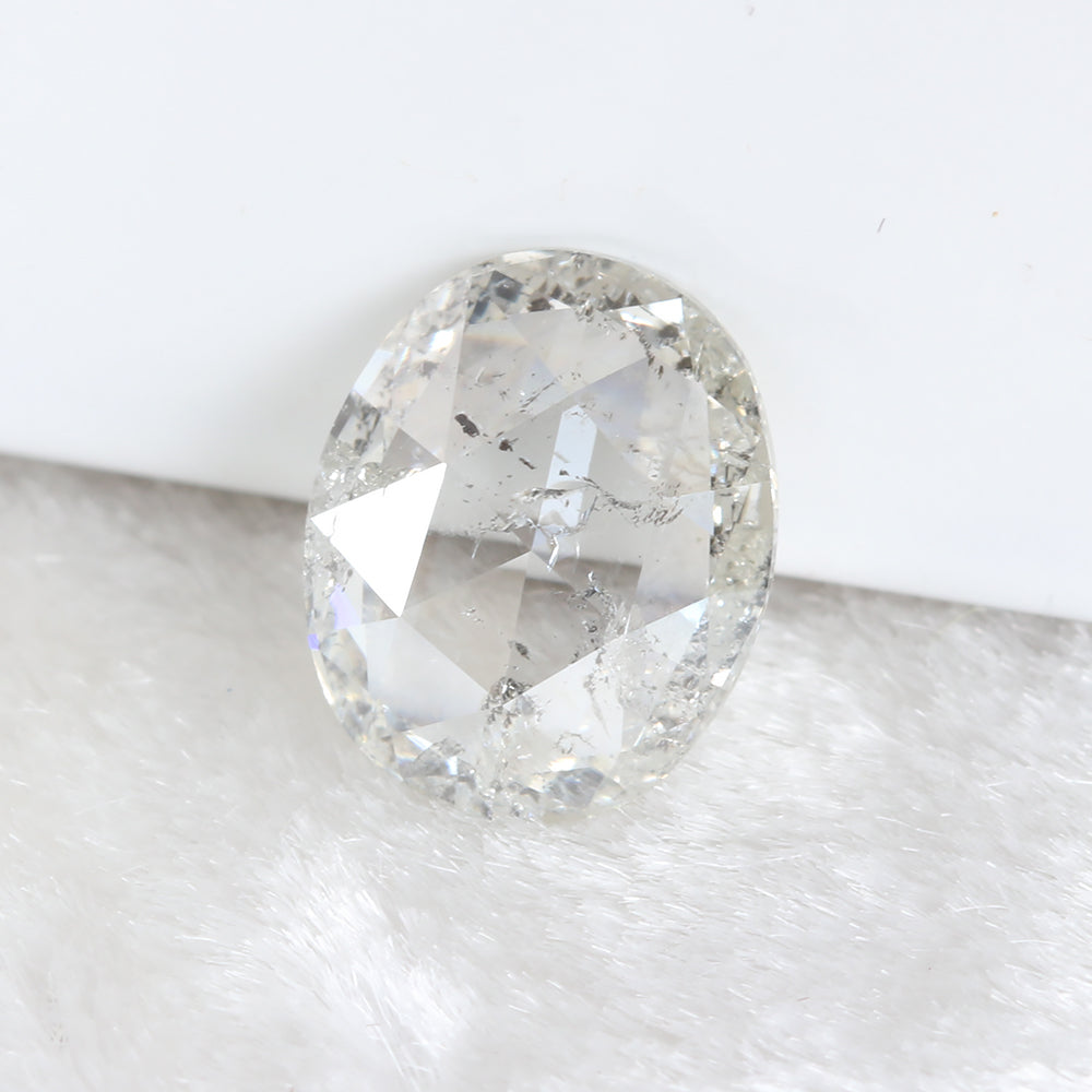 Salt and Pepper Oval Cut Diamond 7.12 x 5.87mm 0.80ct DI033
