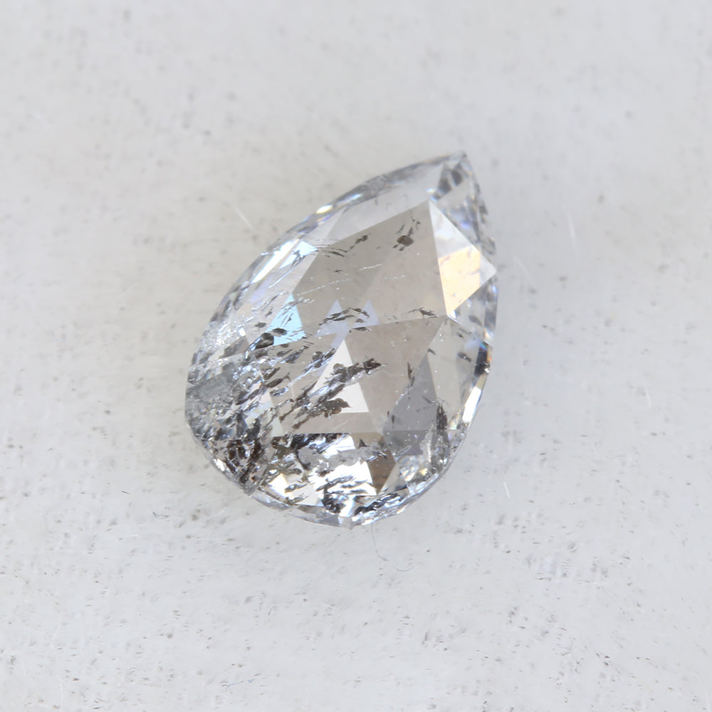 Salt and Pepper Pear Cut Diamond 7.13 x 4.59mm 0.60ct DI032