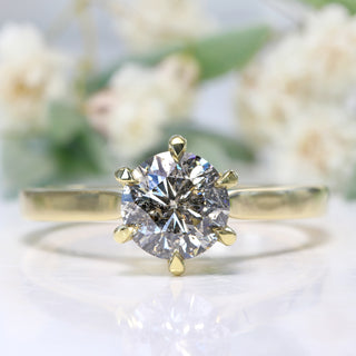 Salt and Pepper Brilliant Cut Diamond 6.5mm 1.12ct DI035