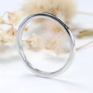 Custom 1.5mm Skinny Square Profile Wedding Ring