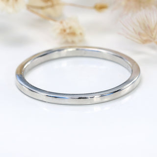 Custom 1.5mm Skinny Square Profile Wedding Ring