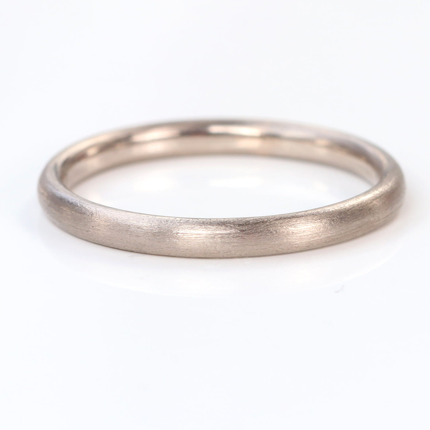 2mm comfort fit wedding ring white gold