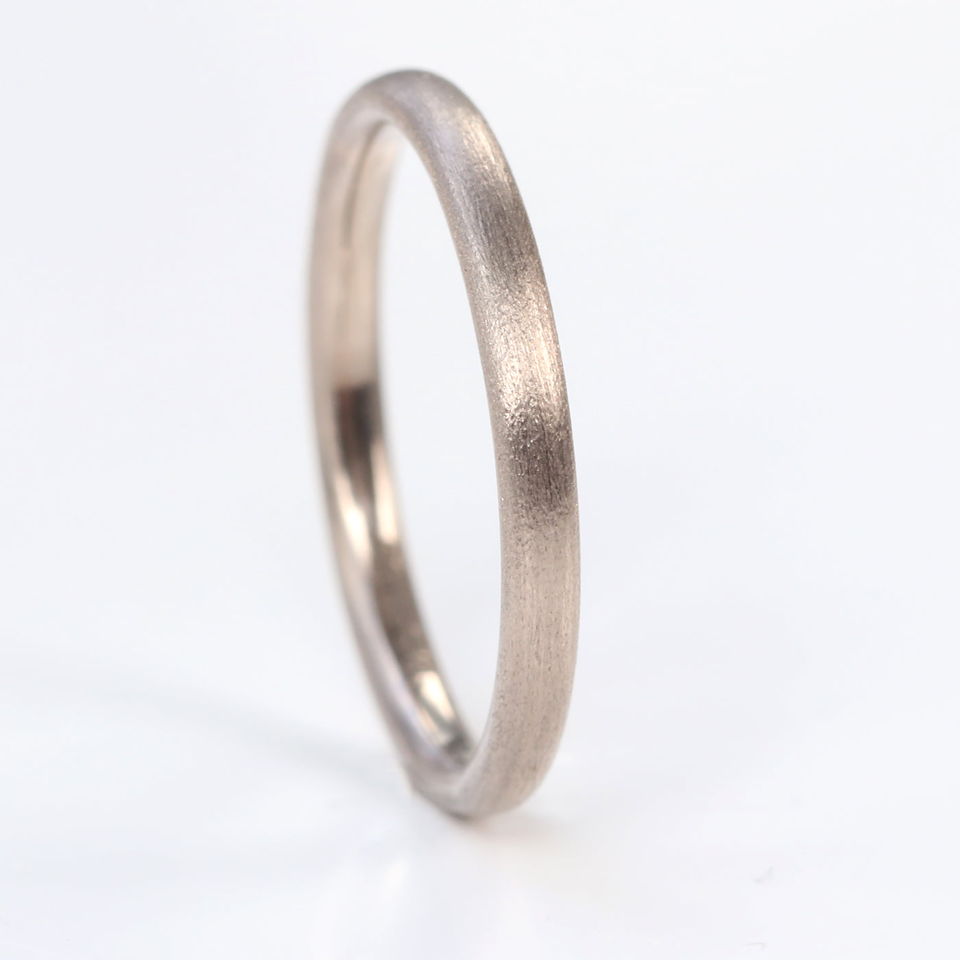 2mm comfort fit wedding ring white gold