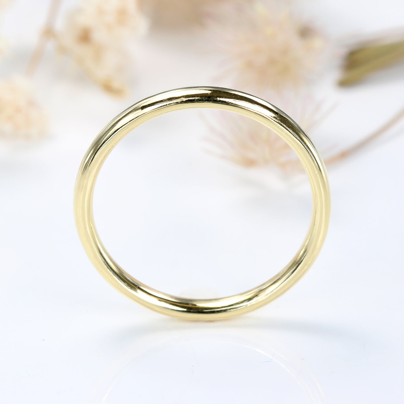 18ct Gold 2mm Comfort Fit Court Wedding Ring