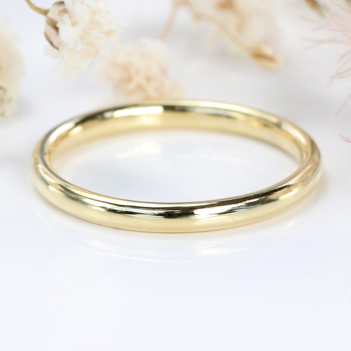 18ct Gold 2mm Comfort Fit Court Wedding Ring