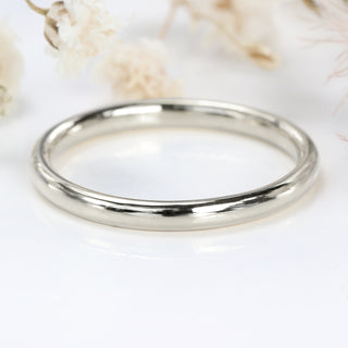 Platinum 2mm Comfort Fit Court Wedding Ring