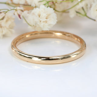 18ct Rose Gold 2mm Comfort Fit Court Wedding Ring