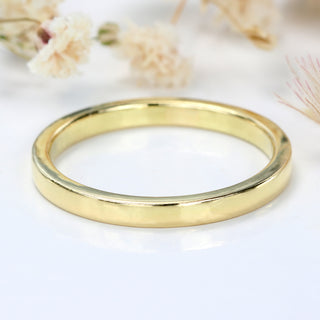 2mm x 1.5mm Flat 18ct Gold Wedding Ring