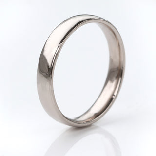 4mm 18ct White Gold Comfort Fit Wedding Ring (Size O 1/2, Resize G-P)