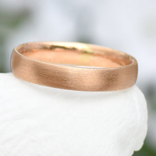 rose gold 4mm comfort fit 18ct gold ring