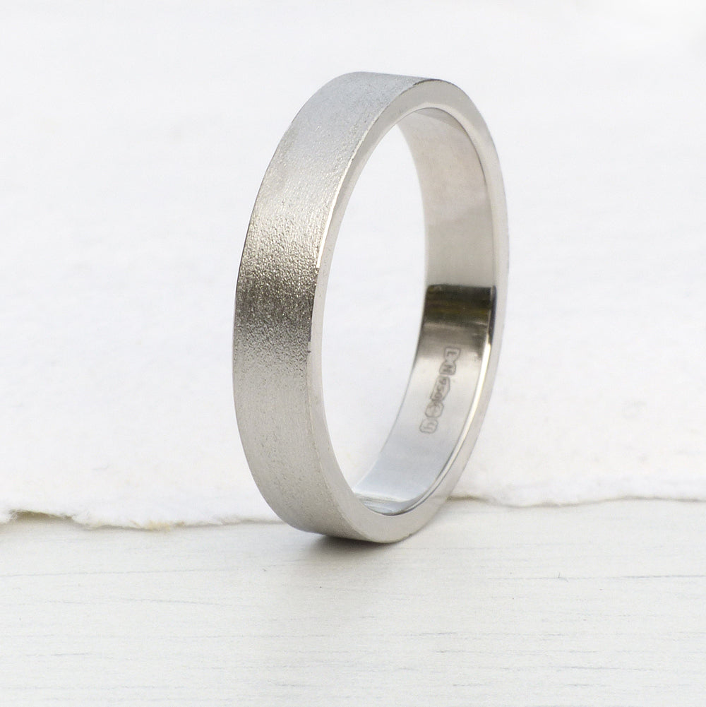 4mm flat wedding ring