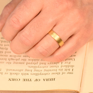 5mm flat profile wedding ring