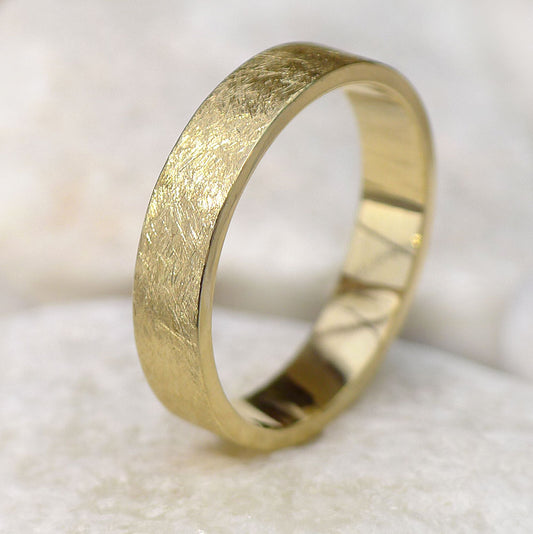 Contemporary Gold Wedding Ring